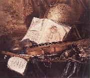 RING, Pieter de Still-Life of Musical Instruments Norge oil painting reproduction